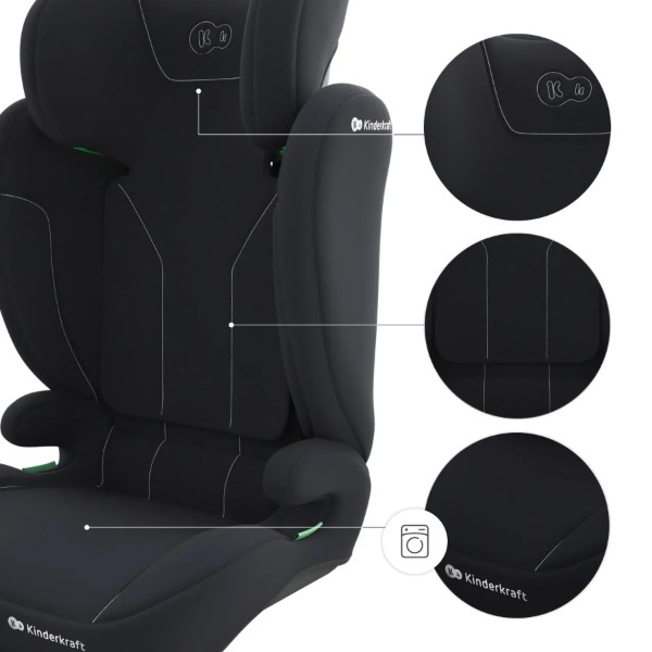 Фото - Автокресло Kinderkraft i-Spark 2 Plus i-Size Black (KCISPA02BLKPL00)